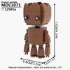 MOOXI Серия Фильмы MOC Набор Кирпичиков Фигурка BrickHeadzed Модель DIY Строительные Блоки Монтессори Детские Обучающие Игрушки Для Детей Подарок