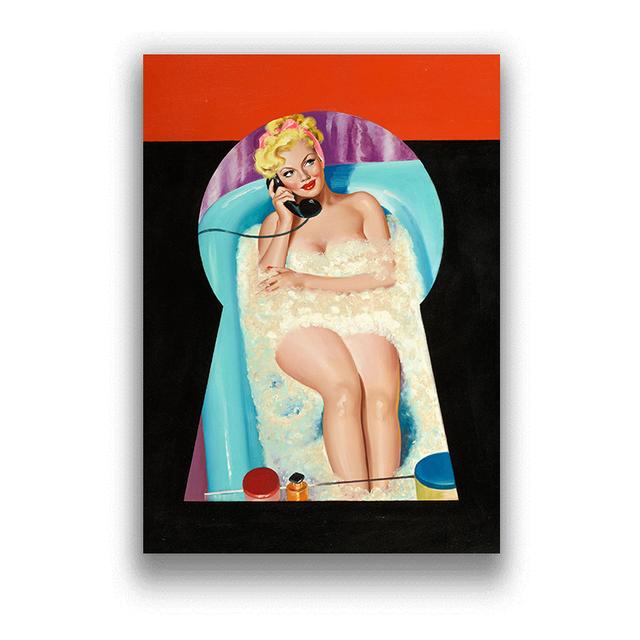 Сексуальная Красота Искусство Ретро Украшение Дома Комната Гостиная Диван Украшение Стены Картина