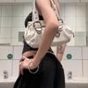 Винтажная портативная сумка для боулинга, модная сумка-тоут для通勤 высокого класса, нишевая сумочка