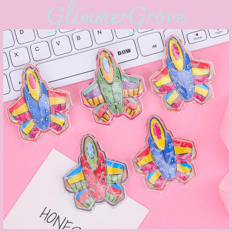Childrens Marble Plastic Bead Maze Toy With Aircraft Shape For Fun Educational