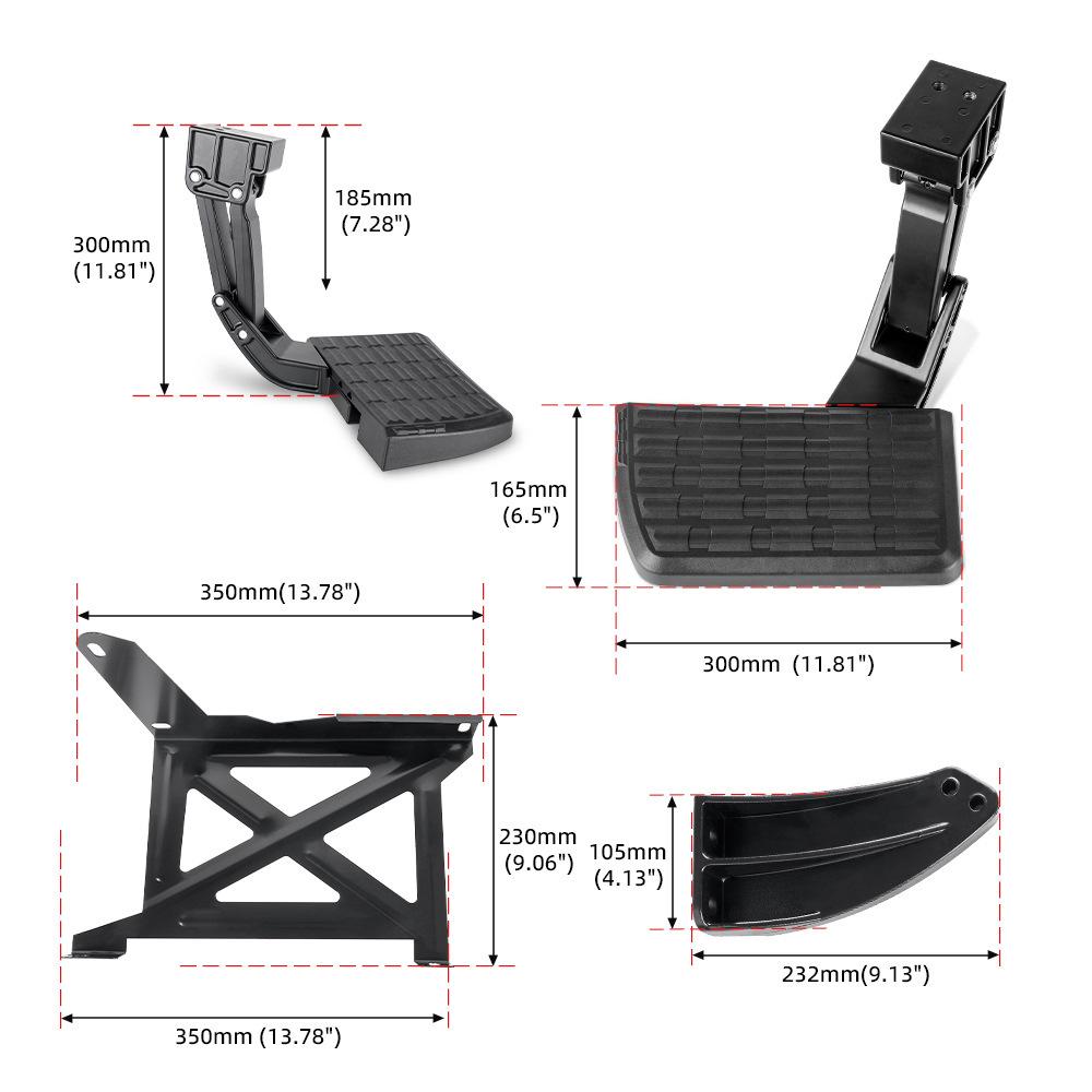 Модифицированная подножка на заднюю дверь для Toyota Tundra 2014-2021 PT392-34140
