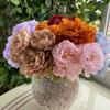 7 Heads Peony Silk Flowers Table Decor Fake Flower New Artificial Flowers  Wedding Decoration
