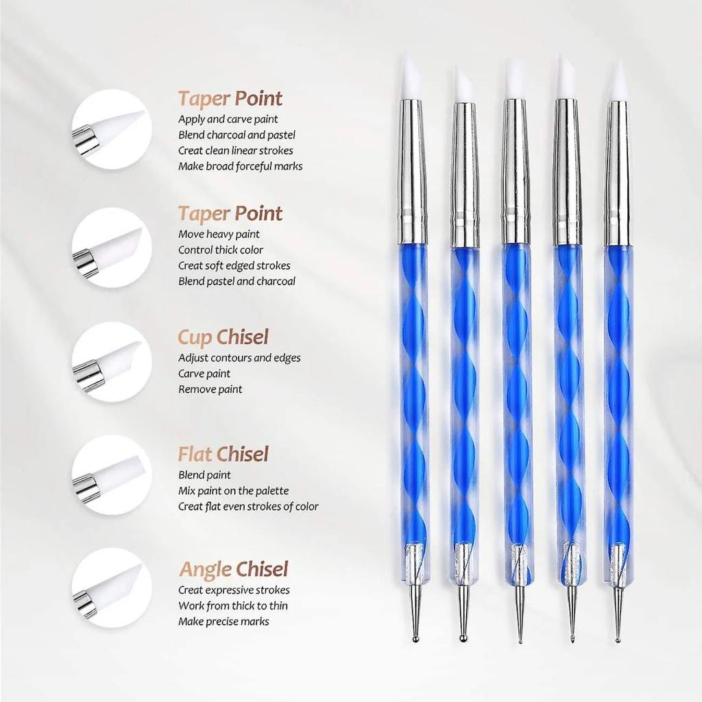 Pottery Clay Sculpting Tools 43pcs Double Sided Ceramic Clay Carving Tool Set With Carrying Case Bag For Beginners Professionals School Student Potter