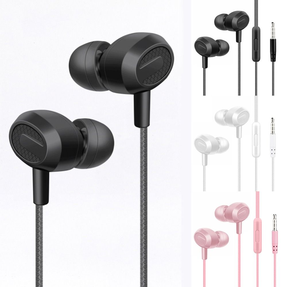 Стерео проводная гарнитура 3,5 мм внутриканальный микрофон портативные музыкальные наушники