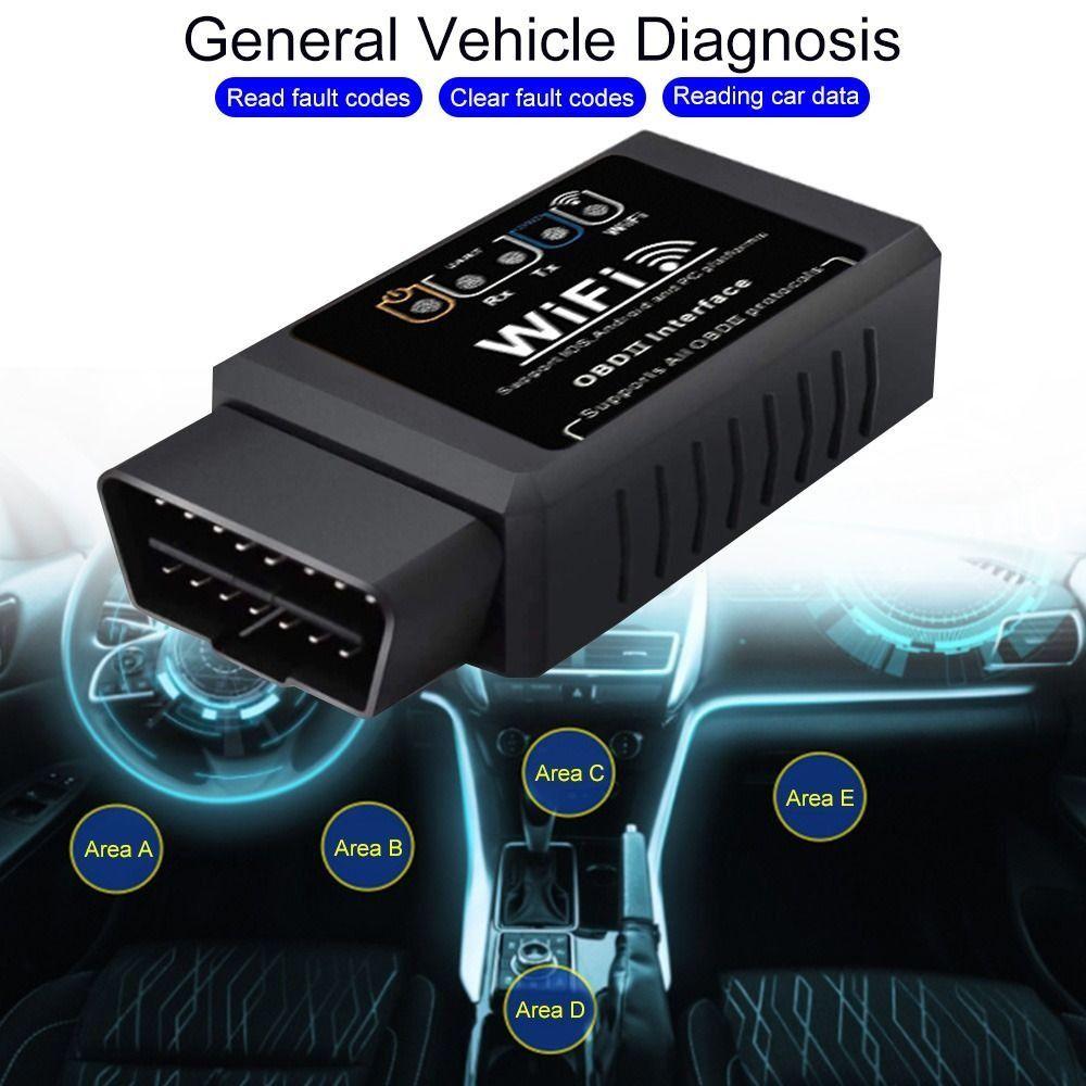 V1.5 Model OBD2 Scanner WIFI Version Car Diagnostic Tools ELM327 Scanner Vehicle Maintenance