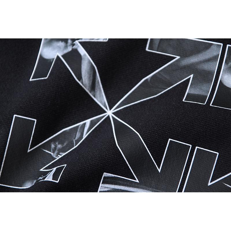 1197 Off-White 2026 Spring/Summer New OW Oil Painting Arrow Pattern Printed Men's and Women's Casual Loose Shorts