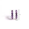 Exquisite Natural South African Amethyst Earrings 925 Sterling Silver Stylish Elegant Jewelry Gifts for Women and Girls