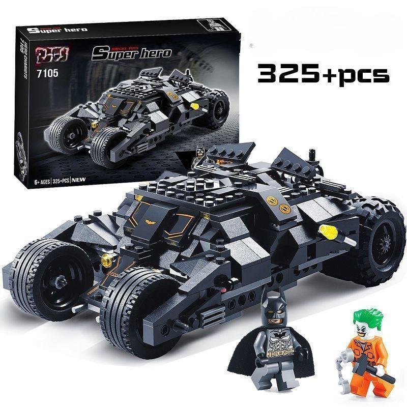 Superhero Night Knight Bat Decorative Joker Harley Quinn Supercar Action Figure Building Blocks Sets Movie Model Brick Toy Gifts