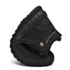 Men's Hiking Leather Boots High Top Plush Outdoor Cotton Shoes Large Size 39-46
