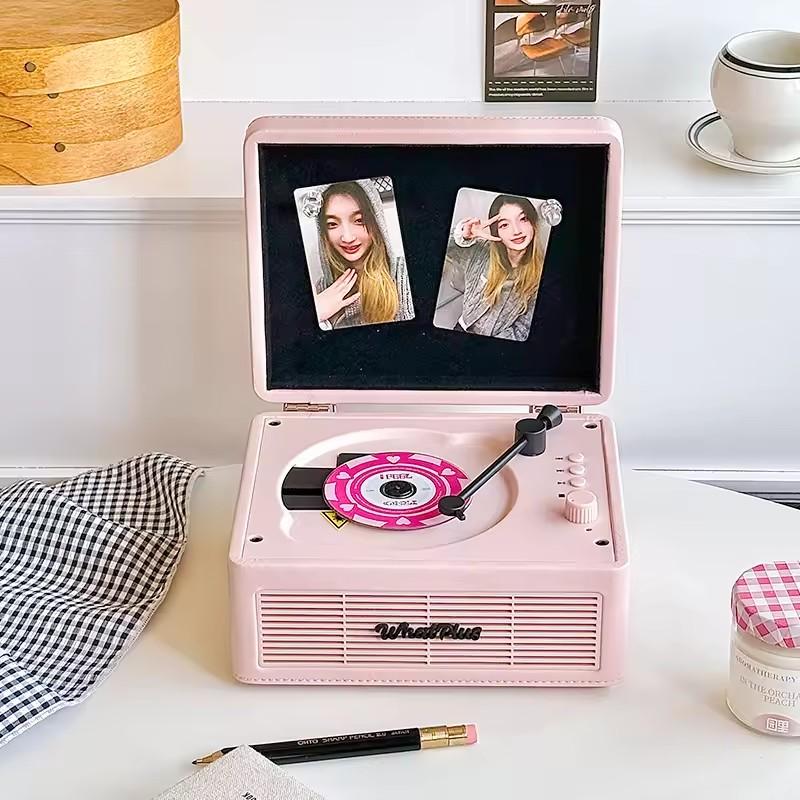 WhatPlus C300 Ретро CD-плеер с Высоким Разрешением Звука Bluetooth Стерео Аудио Плеер Ретро Портативная Уличная Колонка