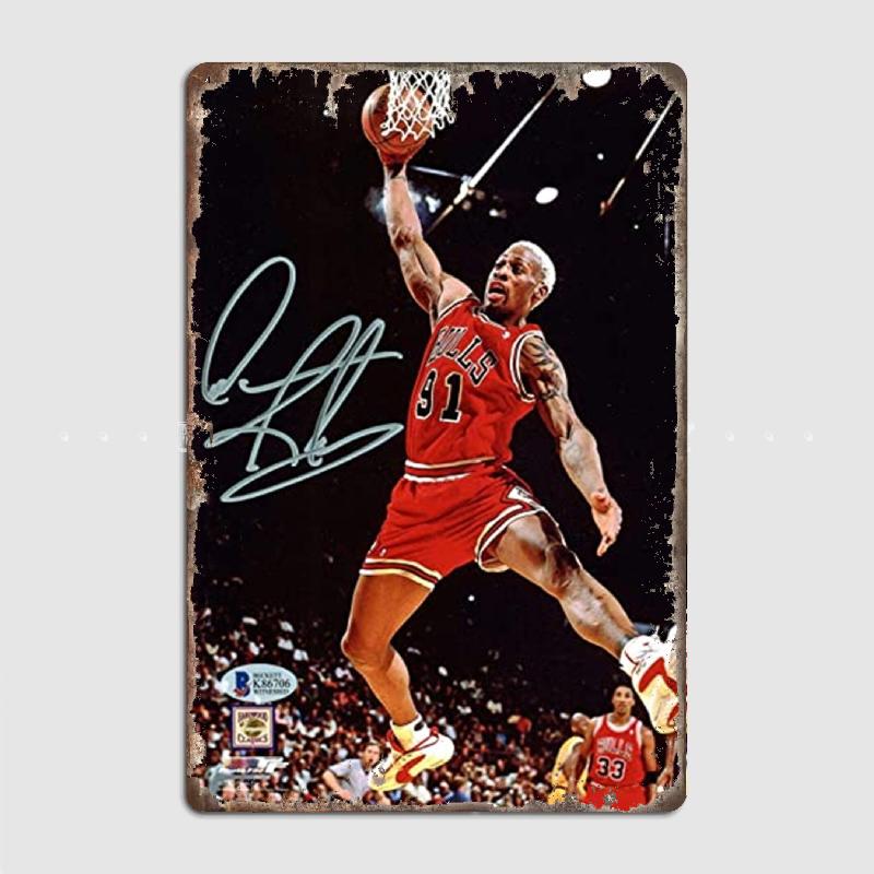 Деннис Родман Винтажный Стиль Металлическая Жестяная Табличка Грузовик Для Помещений и Улицы Домашний Бар Кофе Кухня Настенное Украшение