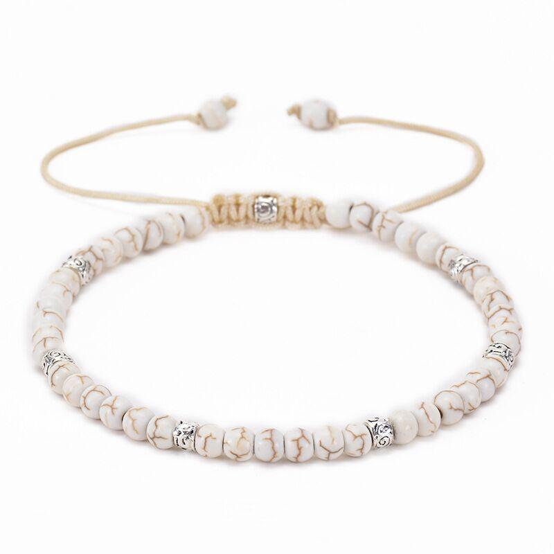 Двухслойные браслеты из натурального камня и яшмы для женщин и мужчин в стиле бохо, йога, макраме, браслет-чакра, лечебный