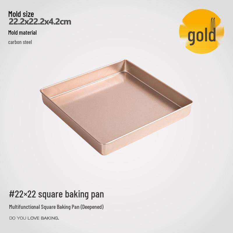 Non-Stick 28×28 Square Baking Tray for Cakes, Biscuits, Nougat, Snowflake Crisp, and BBQ.