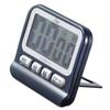 YNAC LINKSY Water-Resistant, High-Volume Timer with Stand and Clock, LT501BA, 8.1 x 9 x 1.7 cm, Black