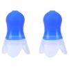 Swimming Waterproof Earplugs Flying Noise Reduction Silicone Ear Plug with Black Sealing BottleBlue