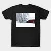 Men Black Print T-shirt Super Large TShirt Winter-scene No-Cut Transfer Paper Print Cotton Tshirt