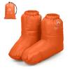 Down Booties Camping Slippers Winter Warm Duck Down Slippers Boots -15 ~ 0 Celsius  Home Outdoor Camping