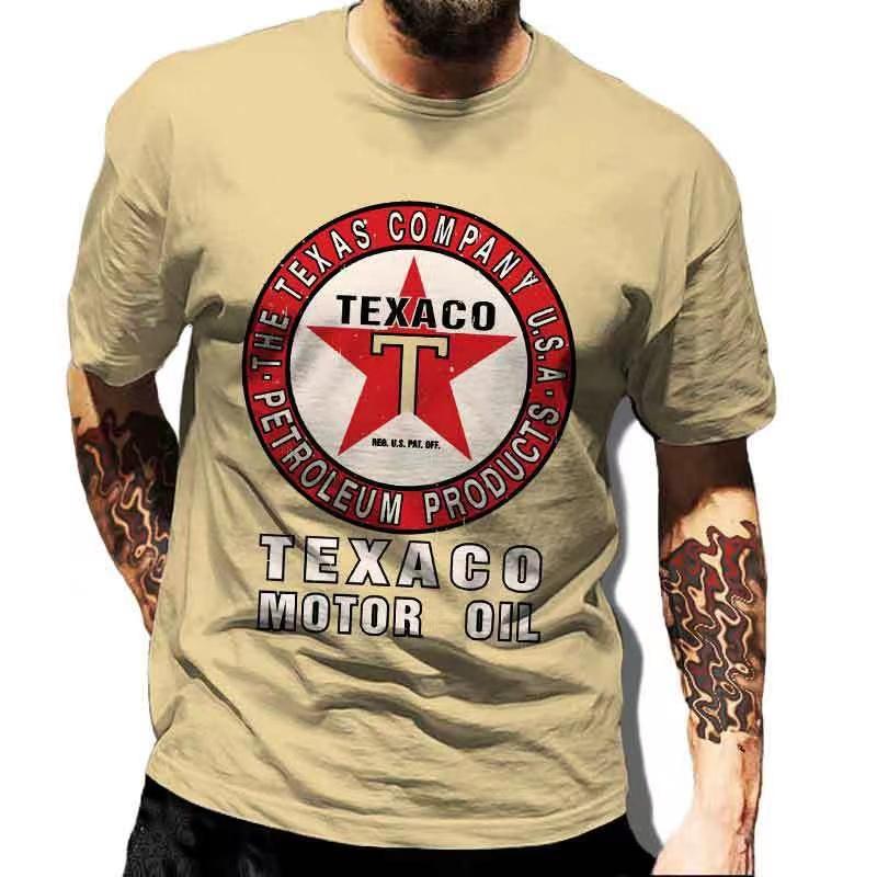 Summer T-Shirts for Men Short Sleeved Vintage Clothes Route 66 Graphic Top Casual O Neck Tee Oversized 3D Print T Shirt Pullover