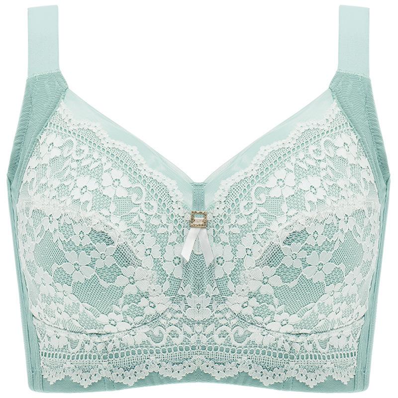 Full Cup Large Size Bra Underwear Women's Big Breasts Show Small Thin Styles Without Steel Rings, Anti-sagging G Cup