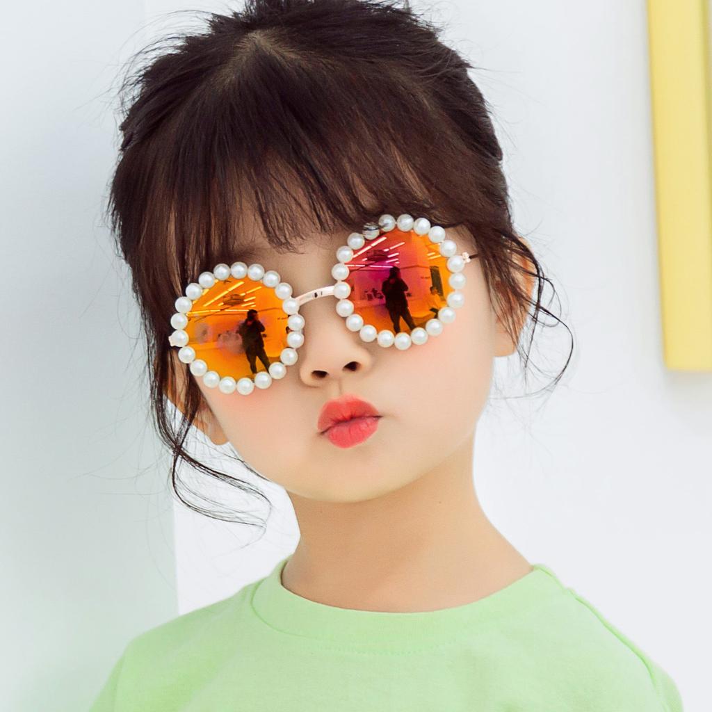 Детские солнцезащитные очки Sticky Pearl B138 Fashion Baby Street Shot Trendy Round Frame Glasses