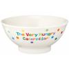 Ippinsha Children's Rice Bowl, 10.5cm Diameter, Made in Japan, Microwave and Dishwasher Safe, White, "The Very Hungry Caterpillar" Design, 807111