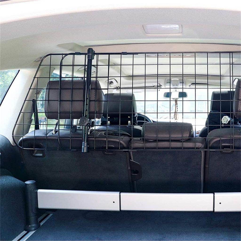 Автомобильная охрана для собак 12 дюймов, Автомобильная защитная решетка с регулируемой шириной, Перегородка багажника для собак, Защитная решетка для собак с ремнем безопасности, Автомобильная сетка для собак, Автомобильная охрана