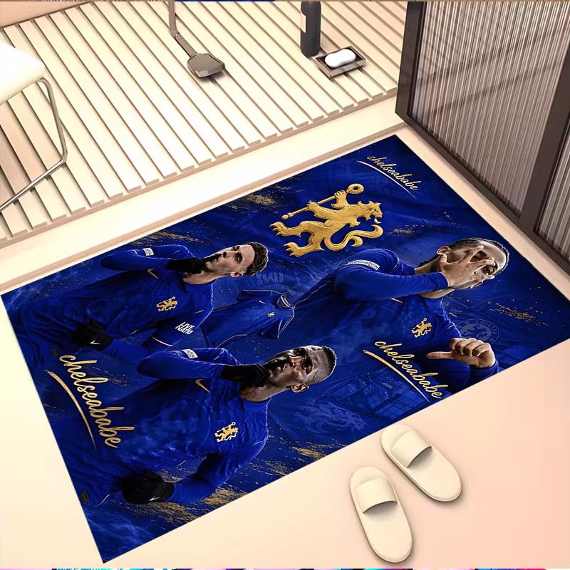 football F.C Print Rug, Washable Floor Carpet, For Entryway Dorm Laundry Room Office Study, Home Decor Birthday Christmas Gift