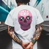 Punk Rock Skull Tshirt Fashion Tough Guy T Shirt Harajuku Heavy Metal Rock Tops Men Summer Street Hip-Hop Tee Ropa Hombre