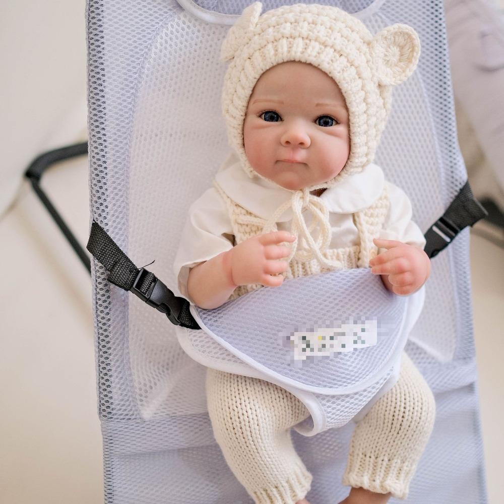 Real Looking Reborn Baby Girl Doll Bettie 18'' 48cm Full Body Silicone Vinyl Simulation Doll Handmade Exquisite 3D Painted Skin Newborn Dolls for Kids