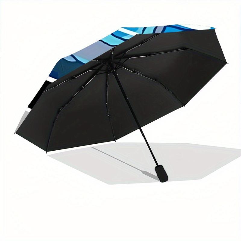 1pc Pokeball, Sea Turtle Automatic Cute Umbrella - Foldable with 8 Iron Ribs, Portable for Outdoor, Gift, Outdoor Umbrell138