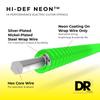 Струны для электрогитары DR Strings NEON, многоцветные, с покрытием, .009-.042, NMCE-2/9
