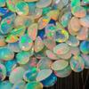 Ethiopian Opal Faceted Cut Stone, Oval Shape Cabochon, Opal Lot, Opal Cabochon Lot, Natural Ethiopian Opal Cabochon For Jewelry Making.
