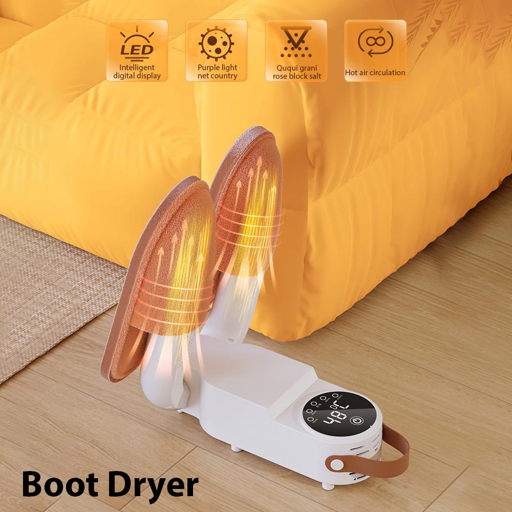 Boot Dryer with Dual Telescopic Rack Shoe Dryer Touch Screen Deodorizer Intelligent Temperature