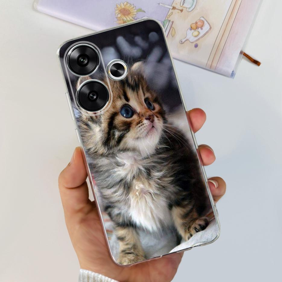 For Xiaomi Poco F6 Case Redmi Turbo3 New Fashion Painted Cover Soft Slim Phone Cases For Xiaomi Redmi Turbo 3 Poco F6 F 6 Bumper