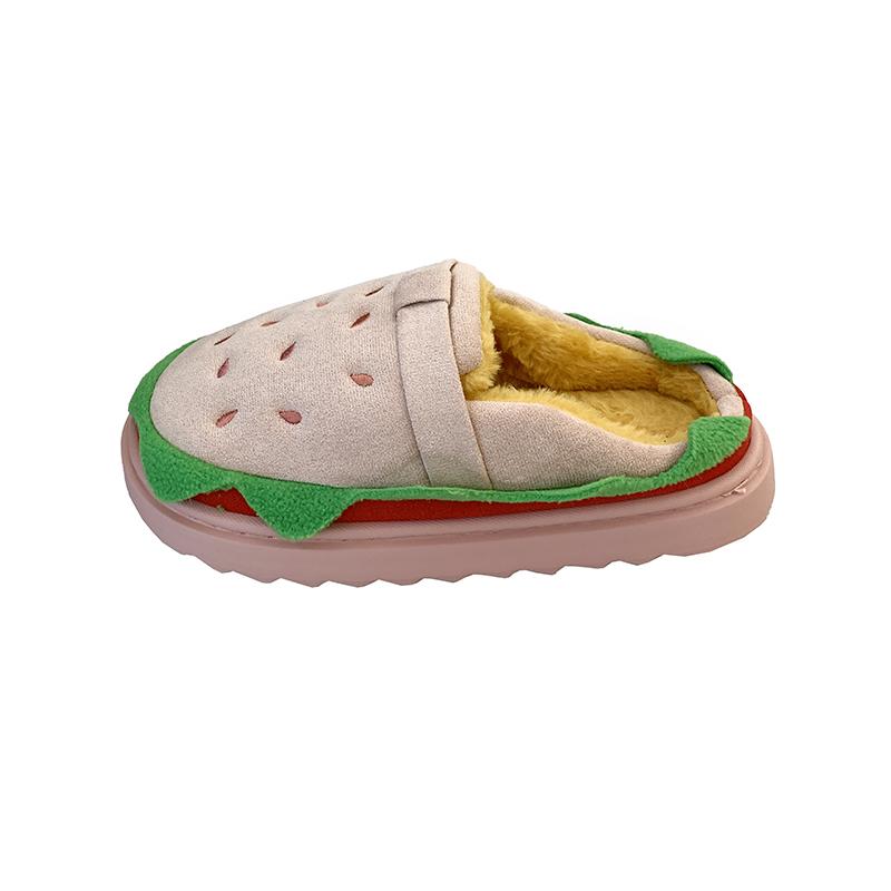 Fashion Women Slippers Outdoor Beach Sandals Female Platform Mules Slippers Thickened Fluff Hamburger Shoes Indoor Home Slides Women