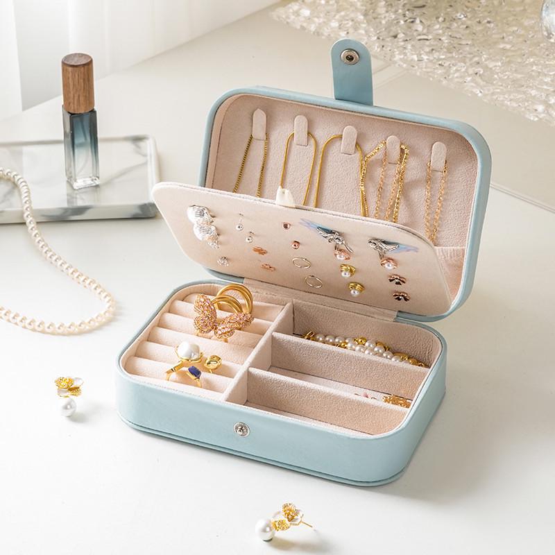 Портативная мини-шкатулка для украшений для колец, серег и ожерелий