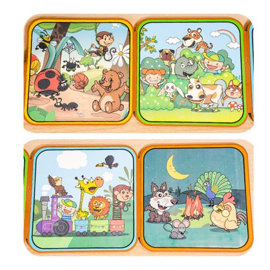 Волшебная водная раскраска для малышей Карманный складной мультфильм акварельный рисунок