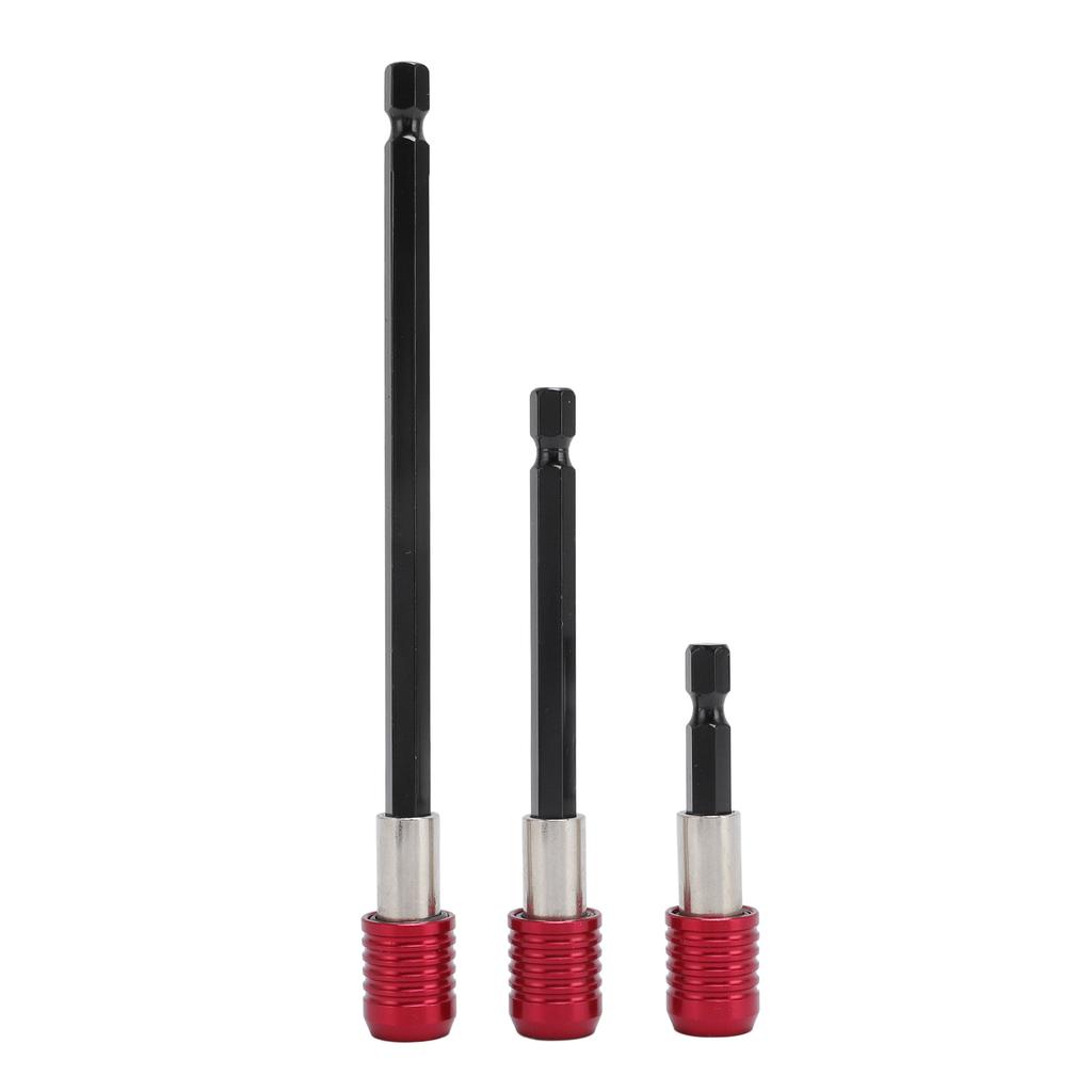 3PCS Set Drill Screwdriver Bit Extender 14 Inch Hex Shank 60mm 100mm 150mm Wood Spade Drill Bit