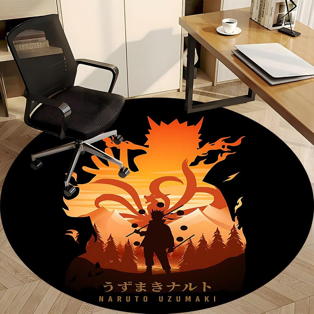 1 шт. Круглый ковер Naruto Режим Мудреца для офиса, Под офисные стулья, Спальня, Гостиная, Домашний декор a0926094