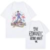 Бруно Марс Принт Винтажная Футболка The Romantic Tour 2026 Графическая Футболка Мужская и Женская Мода Лето Унисекс Винтажный Топ Легкая Дышащая Одежда