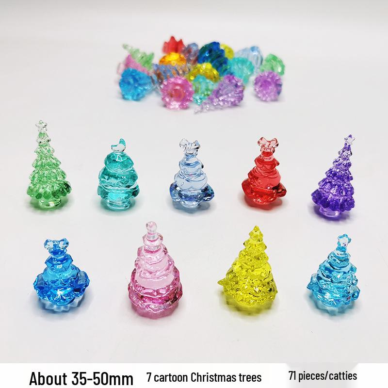 Colorful Mini Acrylic Milk Bottle Cartoon Ornaments - Cute Handmade DIY Decorative Accessories