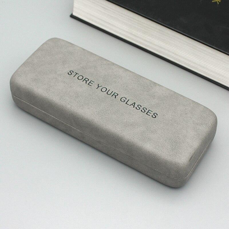 Модные футляры для очков из искусственной кожи с морщинами, железный чехол, универсальная коробка для хранения очков, аксессуары для очков