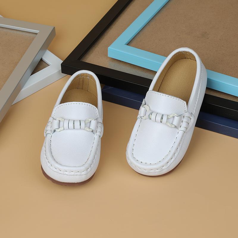 Модные роскошные детские мокасины из натуральной кожи для маленьких мальчиков и девочек, мокасины на плоской подошве, повседневные детские свадебные туфли на осень