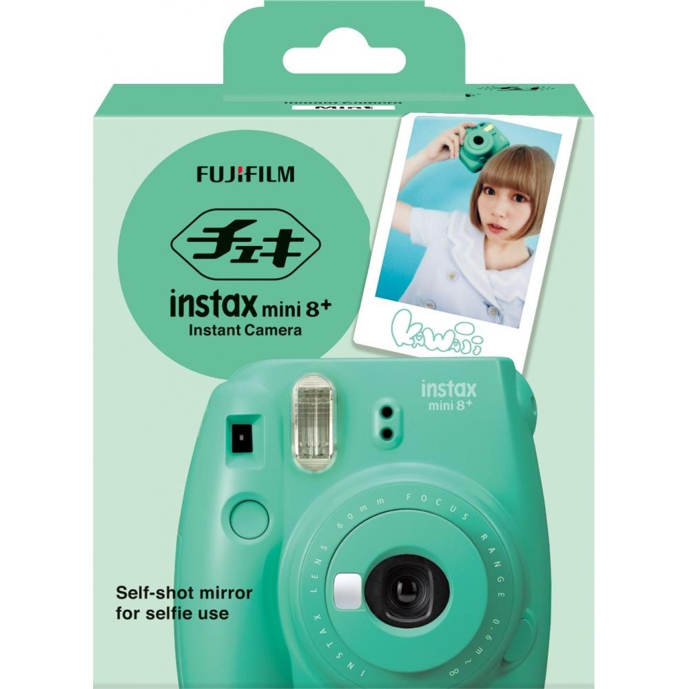 Fujifilm Фотоаппарат Instax Mini8 Plus с объективом для макросъемки и оригинальным ремешком на руку INS MINI 8P MINT