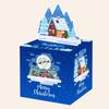 Рождественская подарочная коробка «Снежный домик» для праздничного украшения вечеринки и создания праздничной атмосферы