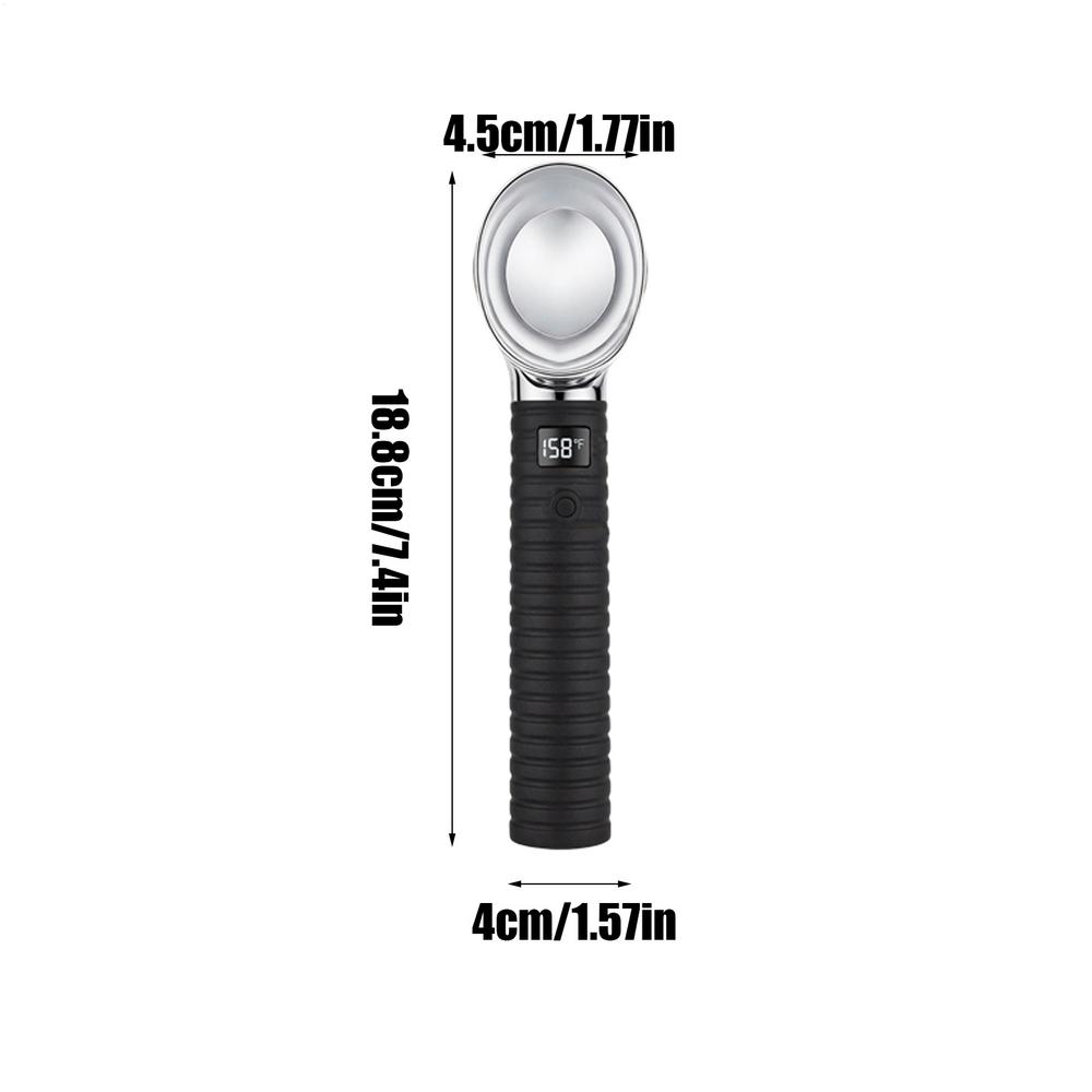 Electric Ice Cream Scoop Waterproof 2-Level Adjustable 131/158 Metal Heated Food Scoopers For Kitchen Dessert Buffet Birthday