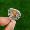 Natural Mariam Jasper Sterling Silver Anniversary Bezel New Promise Ring Jewelry