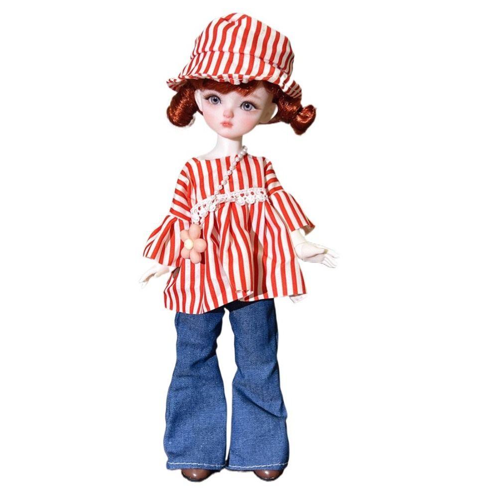 Pretty 1/6 BJD Doll Outfit Set Cute Girl Toy Gift Trendy Doll Accessories  (No Dolls and Shoes)