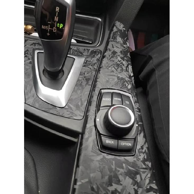 Carbon Fiber Chopped Strand Forged Vinyl Car Wrap Film Auto Modification Sticker Protective Strip Door Sill Side
