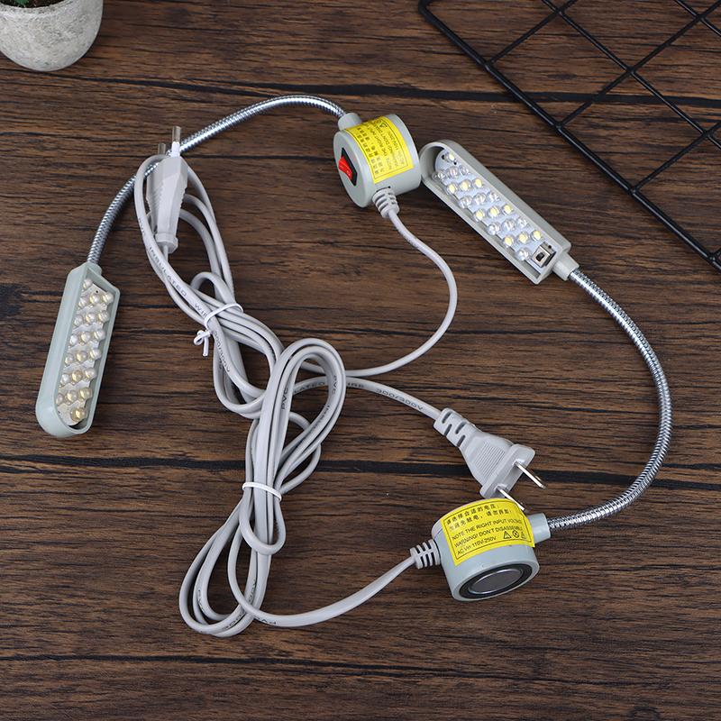 1Pc 10/20/30 Led Sewing Machine Lamp 360 Flexible Adjustable Gooseneck Work Lamp Industrial Lights With Base For Workbench